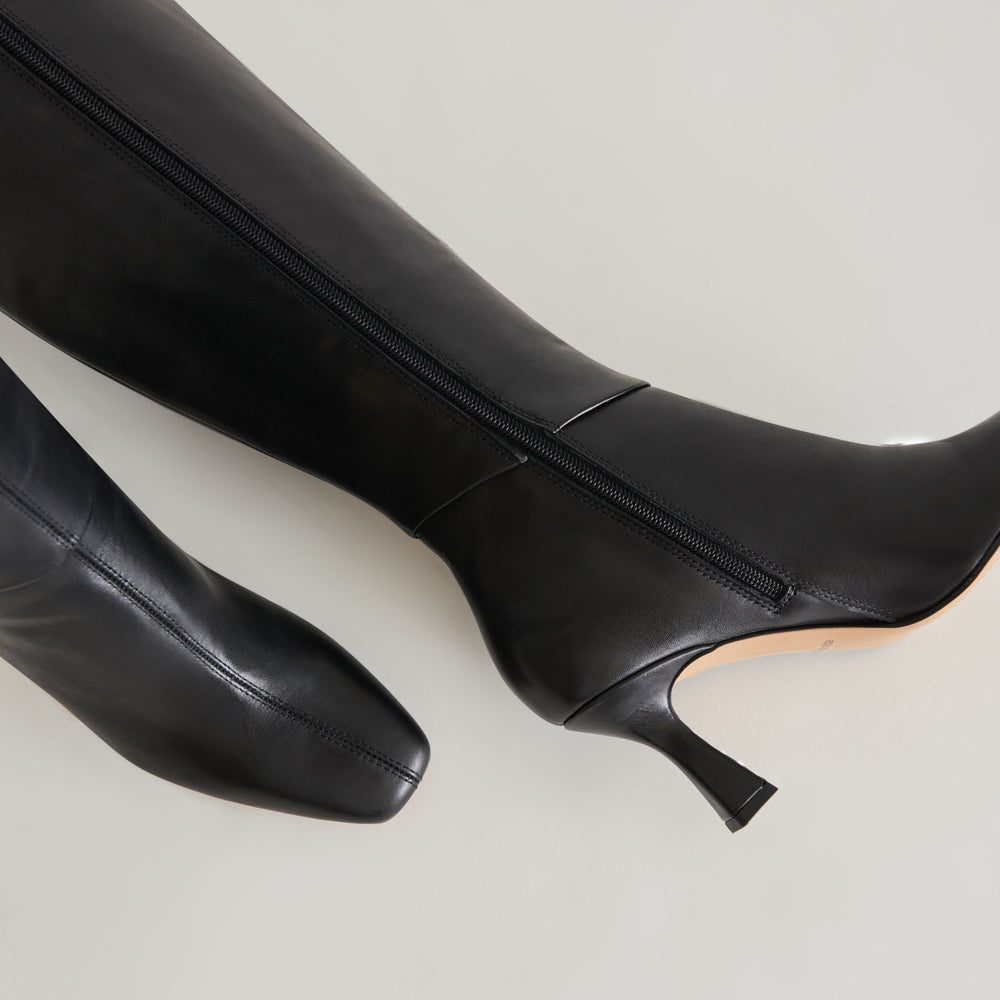 Gyra Extra Wide Calf Black Boots | Leather Wide Calf Boots
 – Dolce Vita / Dolce Vita