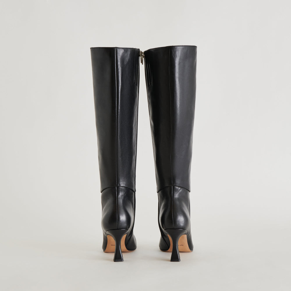 Gyra Black Leather Boots / Dolce Vita
