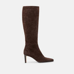 Emmi Narrow Calf Dk Brown Suede Boots / Dolce Vita