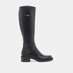 Glory H2O Waterproof Black Leather Wide Calf Boots / Dolce Vita