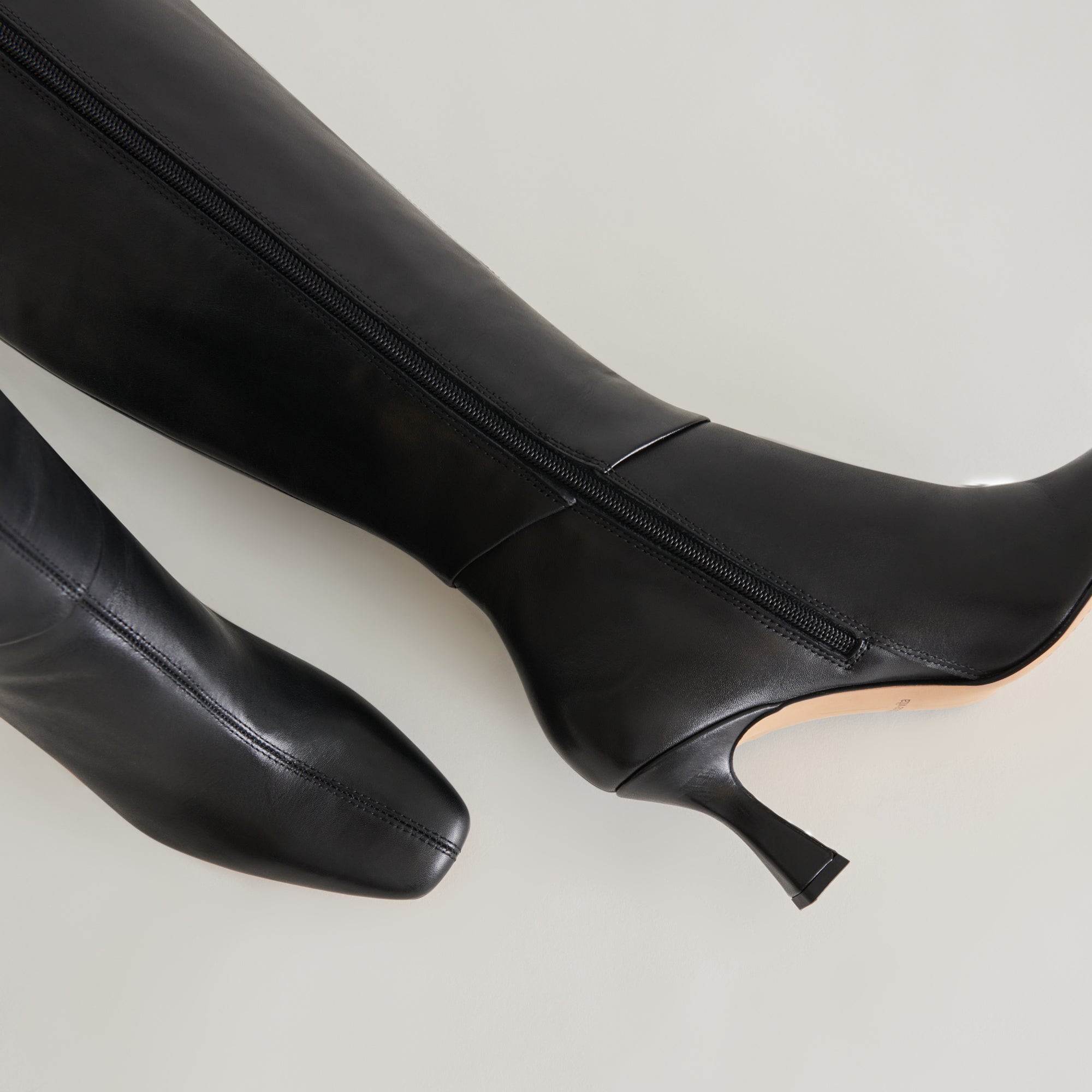 Gyra Wide Calf Black Leather Boots | Black Knee-High Wide Calf Boots
 – Dolce Vita / Dolce Vita