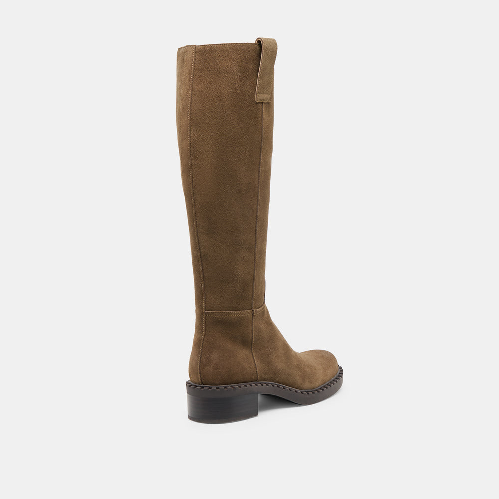 Glory H2O Waterproof Olive Suede Wide Calf Boots / Dolce Vita