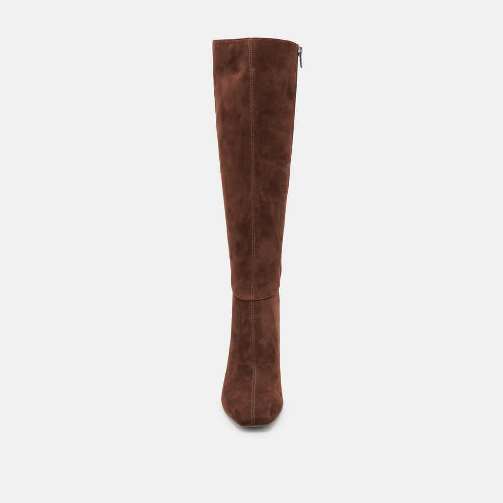 GYRA WIDE CALF BOOTS DK BROWN SUEDE
 – Dolce Vita / Dolce Vita