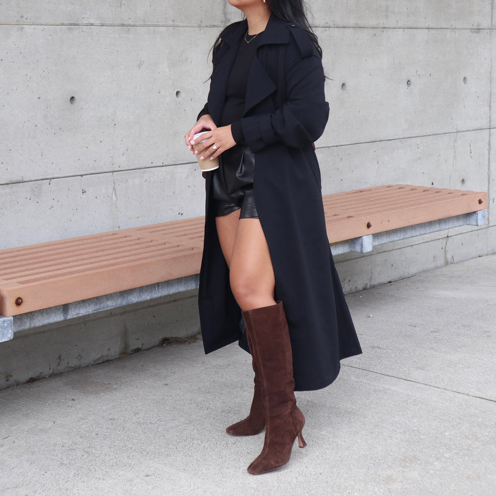 GYRA WIDE CALF BOOTS DK BROWN SUEDE
 – Dolce Vita / Dolce Vita