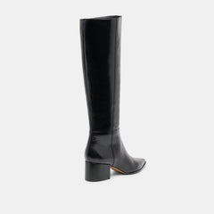 Kirson Black Leather Wide Calf Boots / Dolce Vita