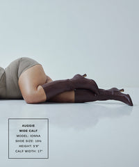 Auggie Wide Calf Boots | Chocolate Leather Boots by Dolce Vita / Dolce Vita