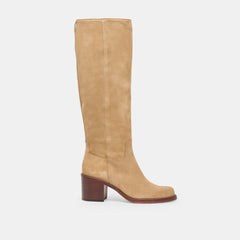 Lucyle Wide Calf Dk Taupe Suede Boots / Dolce Vita