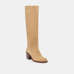Lucyle Wide Calf Dk Taupe Suede Boots / Dolce Vita