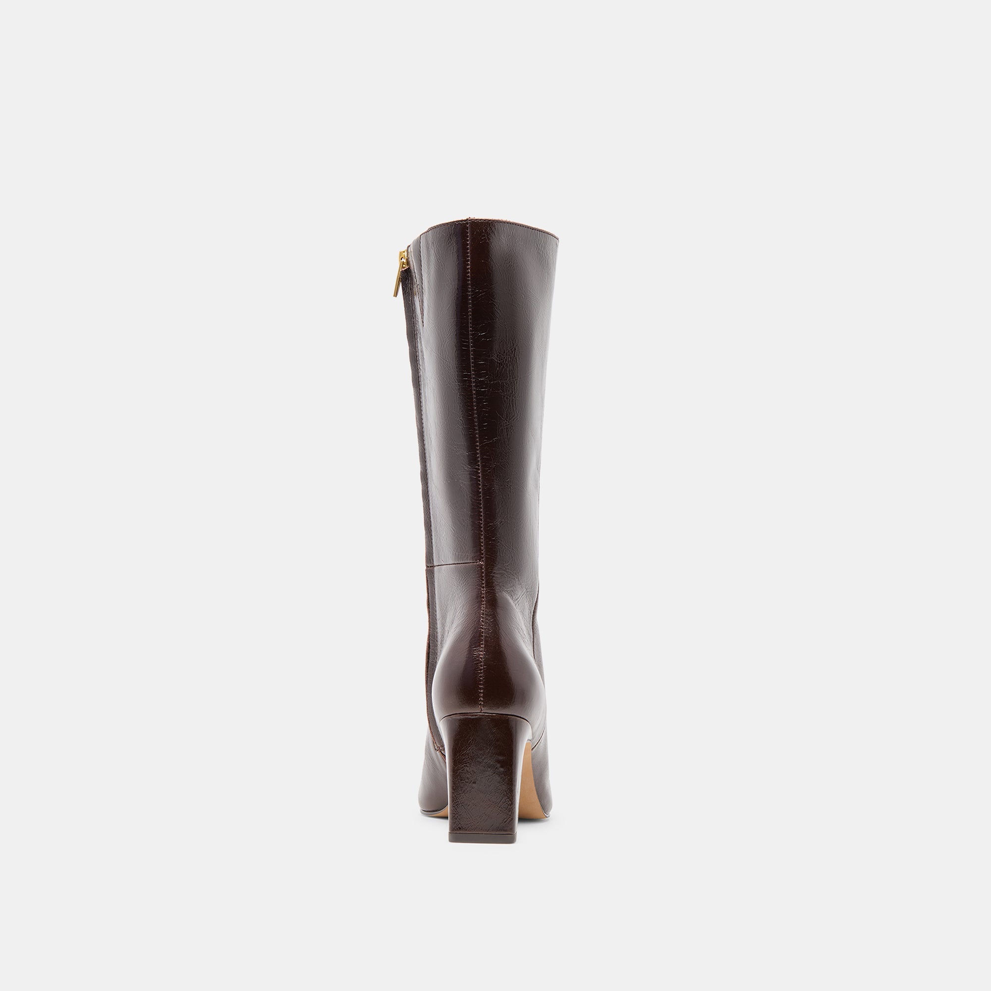 Riggs Wide Calf Chocolate Leather Boots / Dolce Vita