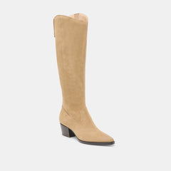 Virona H2O Waterproof Dk Taupe Suede Wide Calf Boots / Dolce Vita