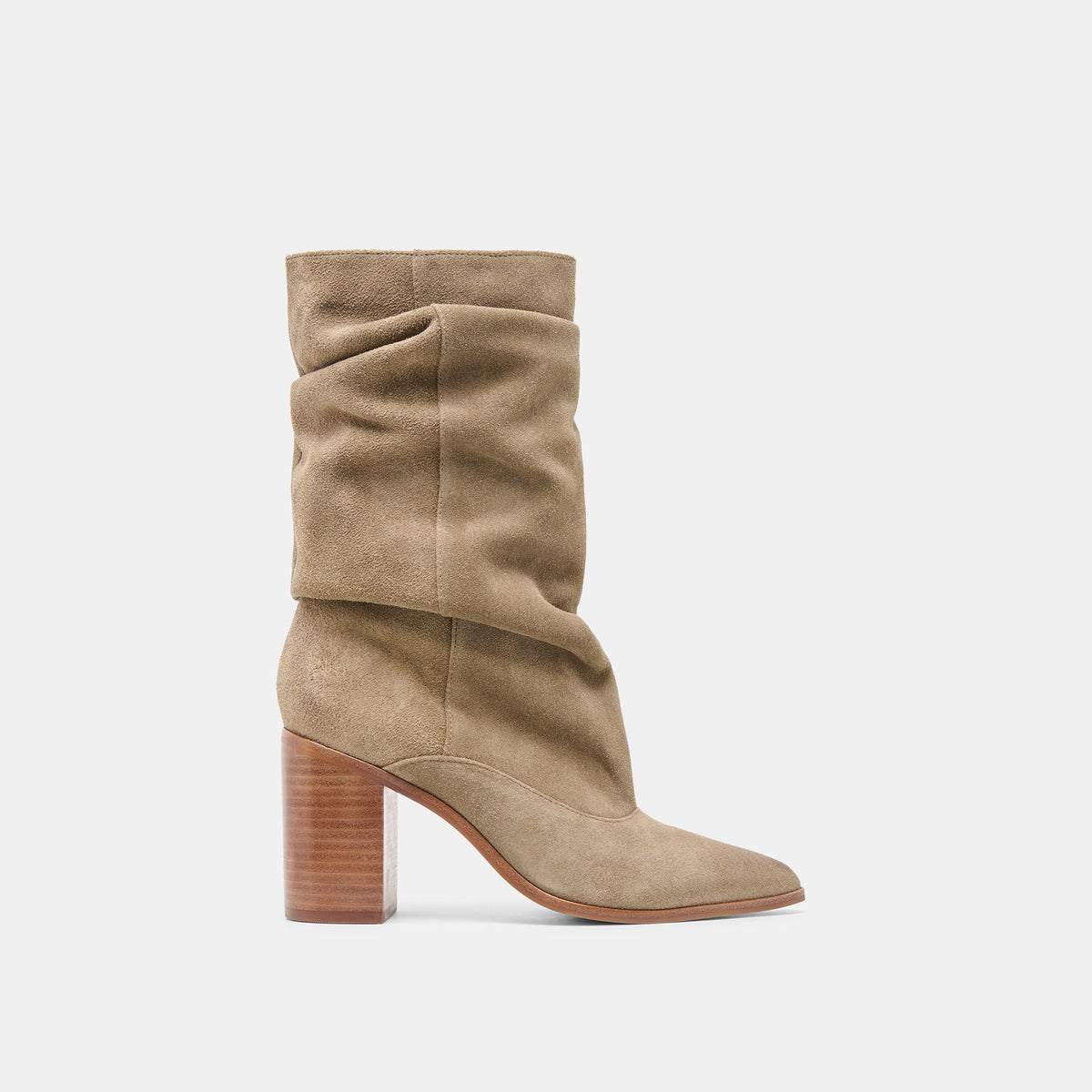 Talina Olive Suede Wide Calf Boots / Dolce Vita