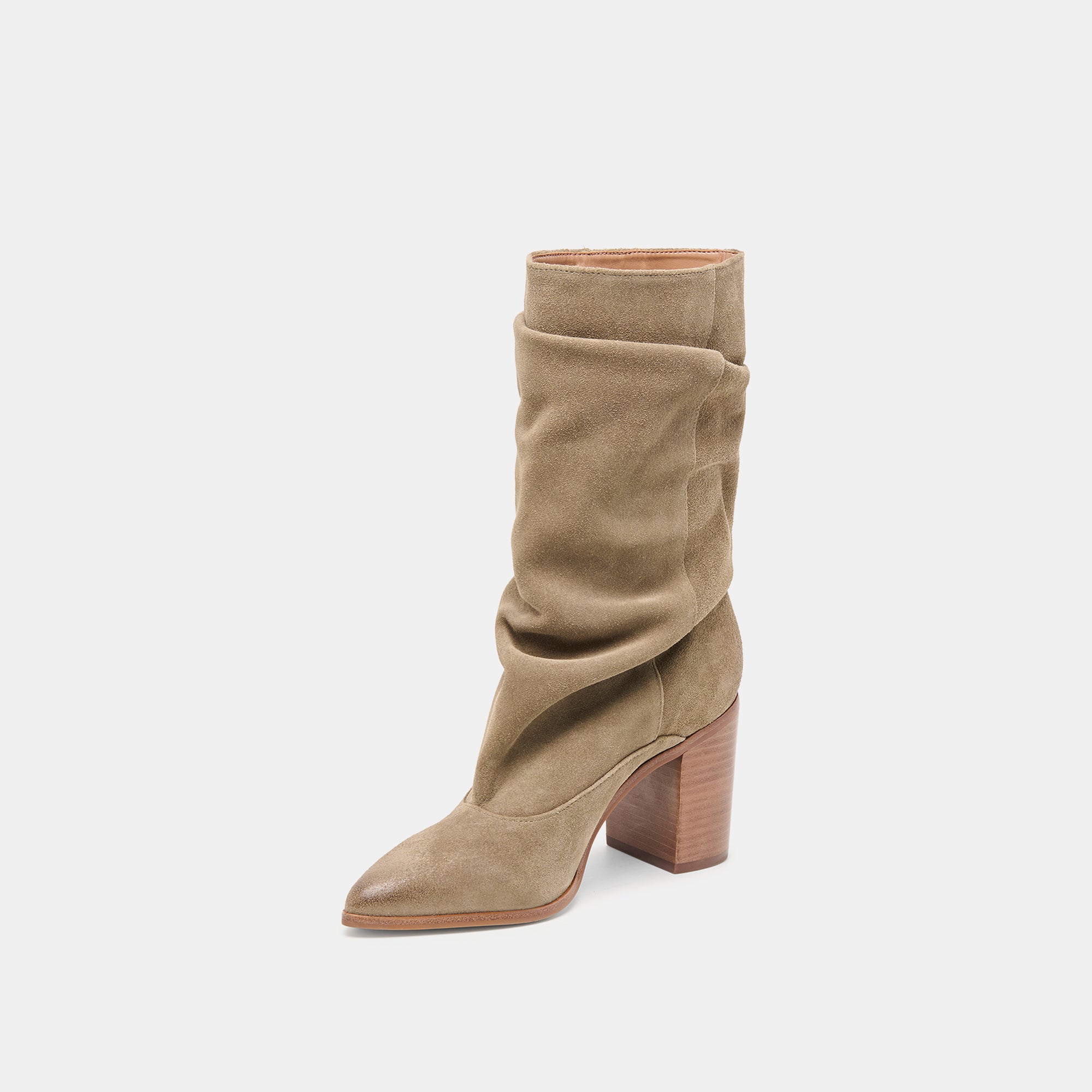 Talina Olive Suede Wide Calf Boots / Dolce Vita