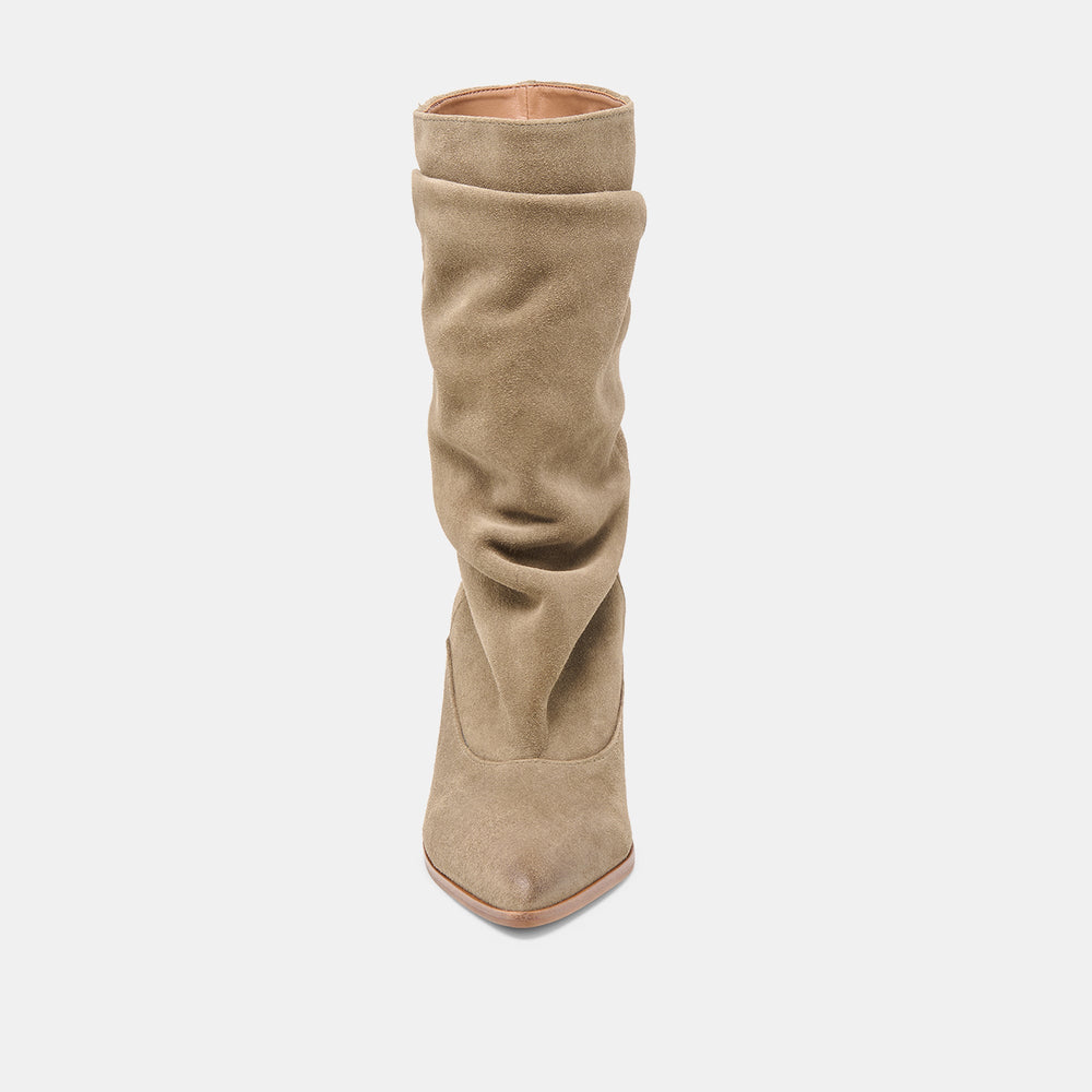 Talina Olive Suede Wide Calf Boots / Dolce Vita
