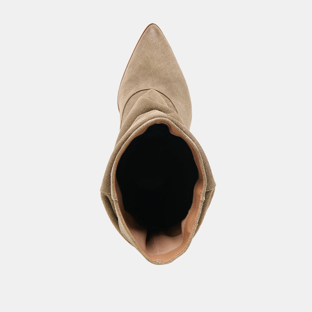 Talina Olive Suede Wide Calf Boots / Dolce Vita