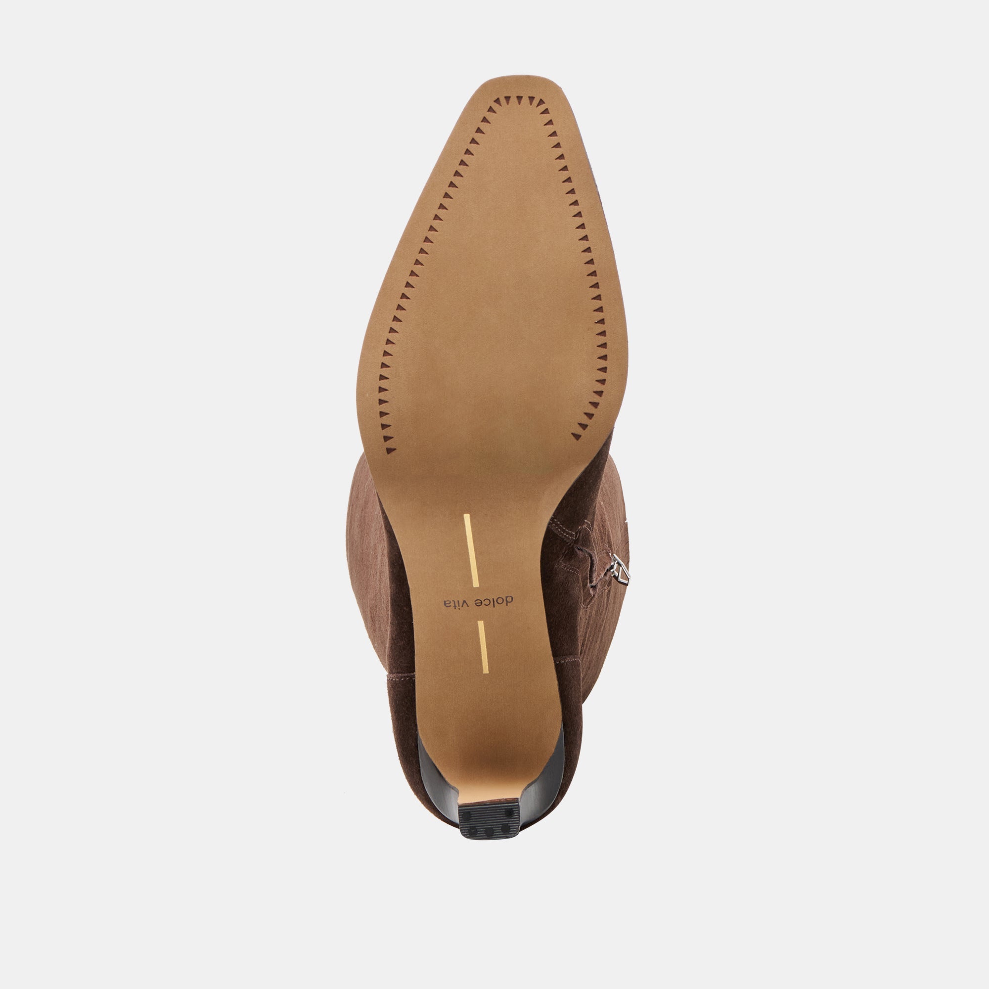 Emmi Dk Brown Suede Wide Calf Boots / Dolce Vita