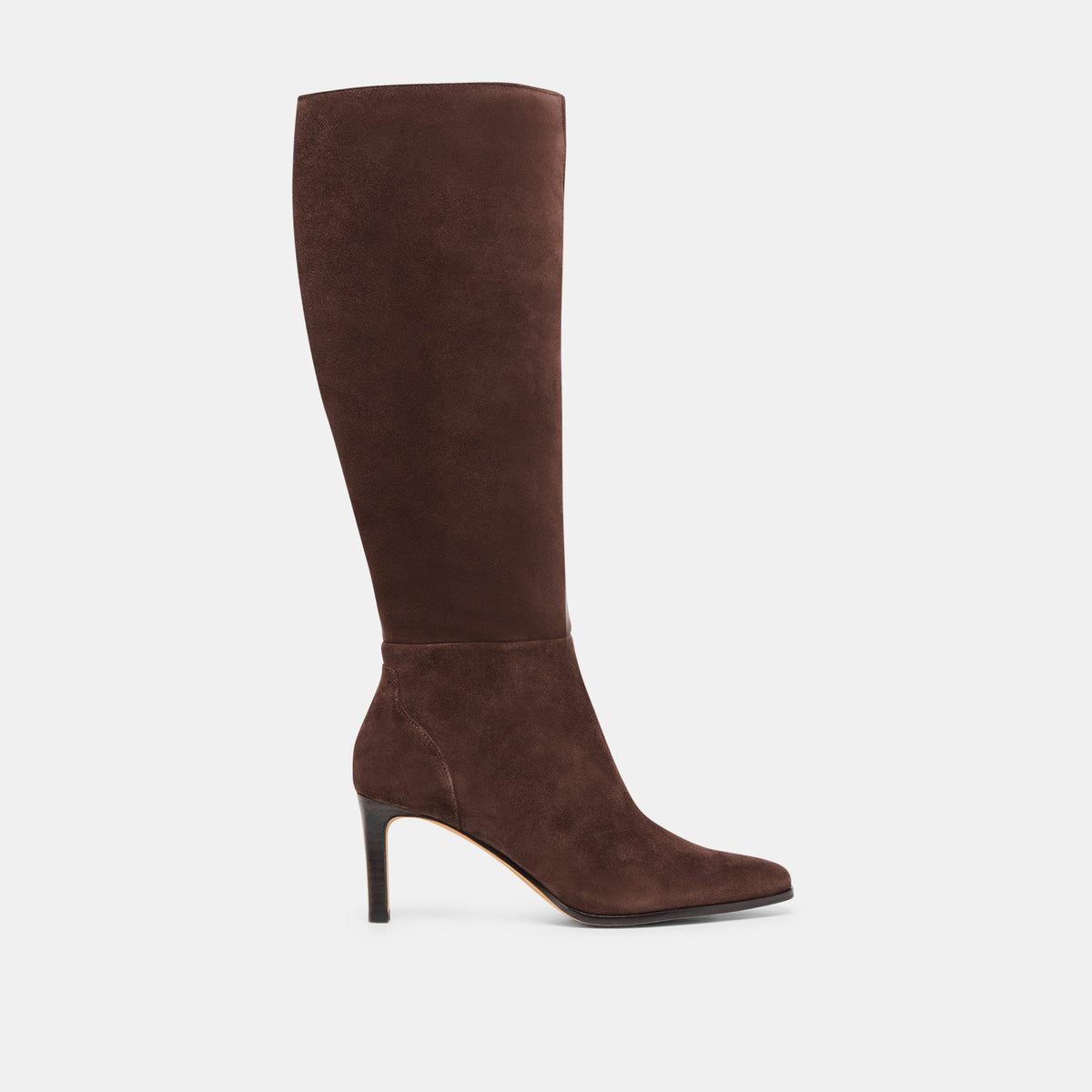 Emmi Dk Brown Suede Wide Calf Boots / Dolce Vita