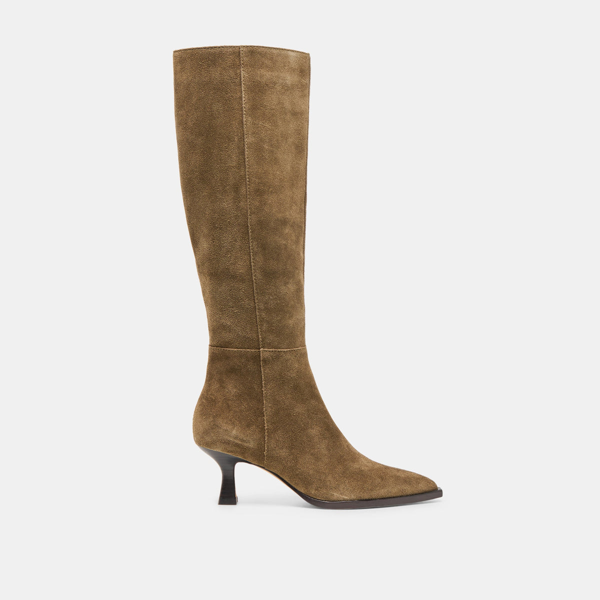 Auggie Olive Suede Wide Calf Boots / Dolce Vita