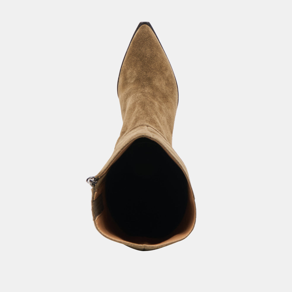 Auggie Olive Suede Wide Calf Boots / Dolce Vita