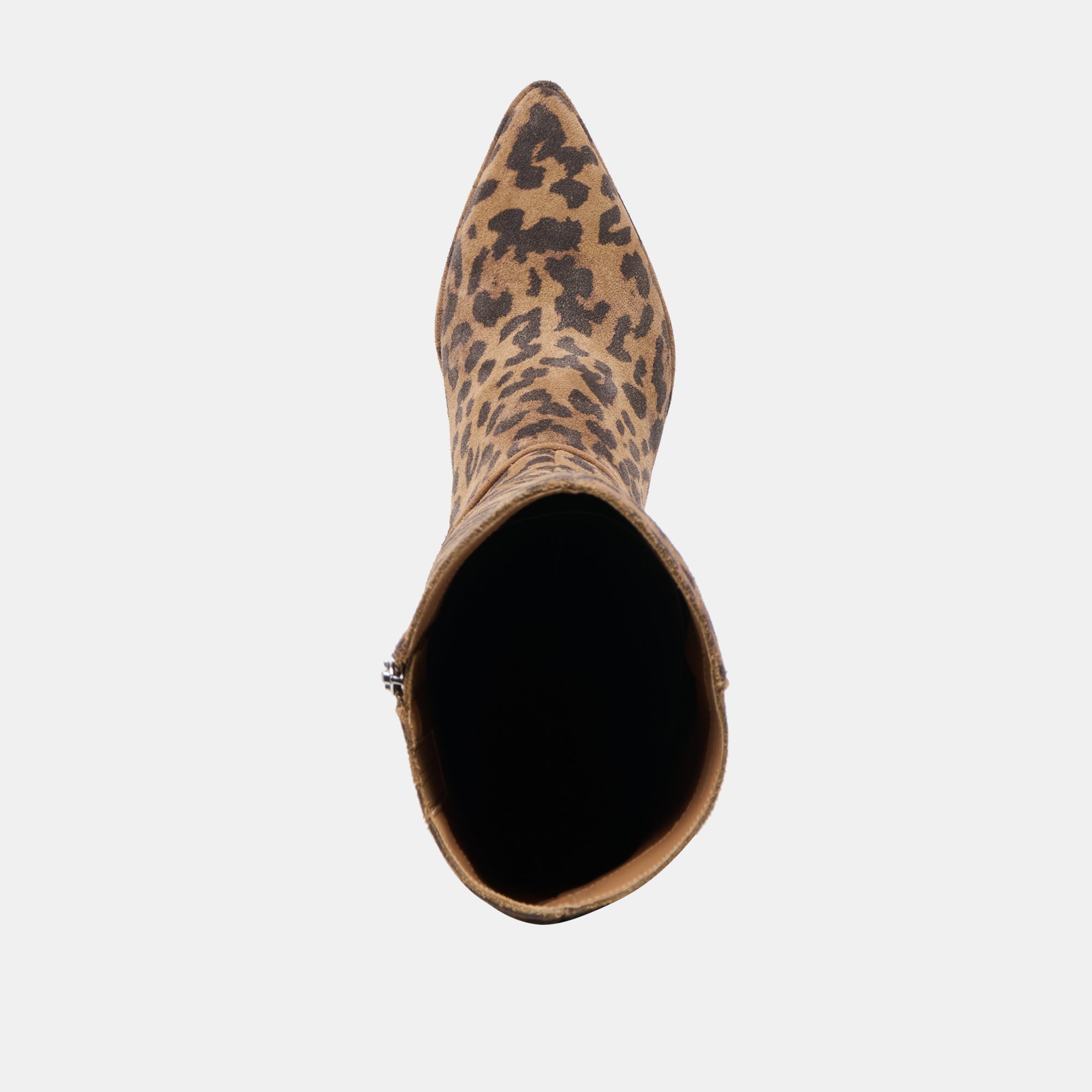 Aldy Brown Leopard Printed Suede Wide Calf Boots / Dolce Vita