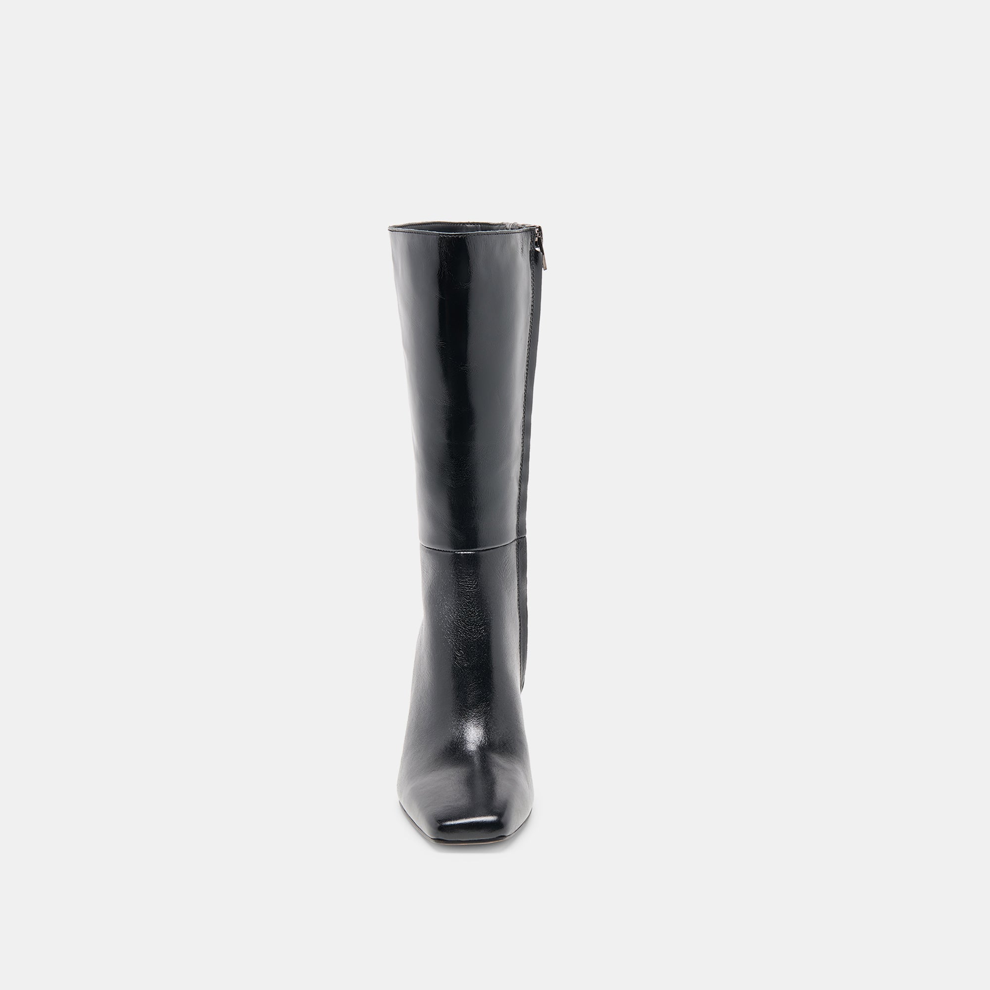 Riggs Wide Calf Black Leather Boots / Dolce Vita