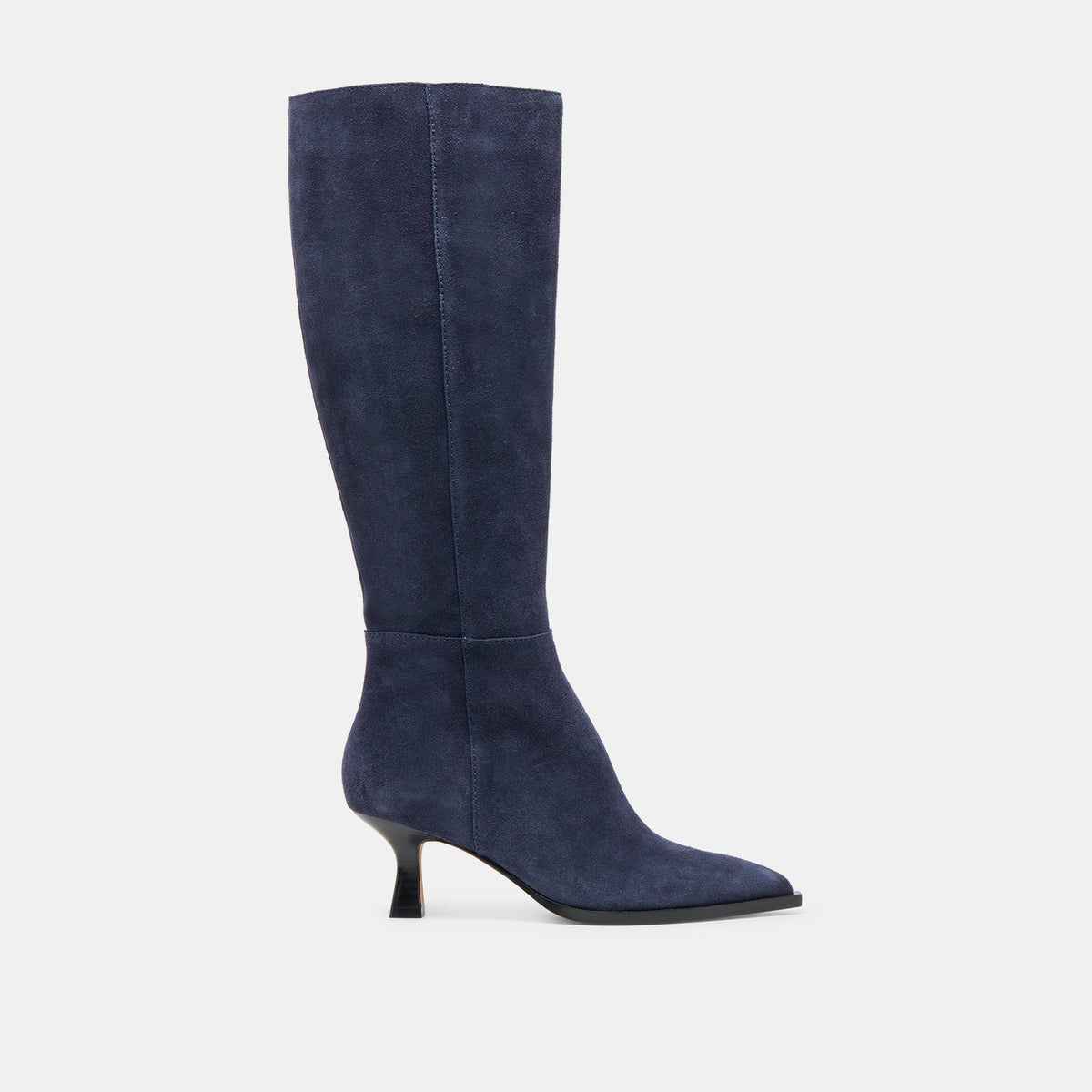 Auggie Navy Suede Wide Calf Boots / Dolce Vita