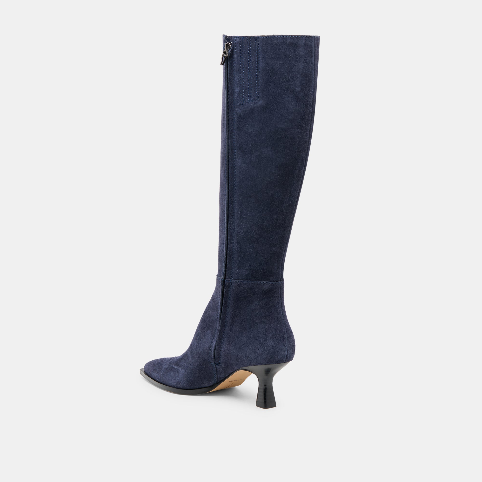 Auggie Navy Suede Wide Calf Boots / Dolce Vita