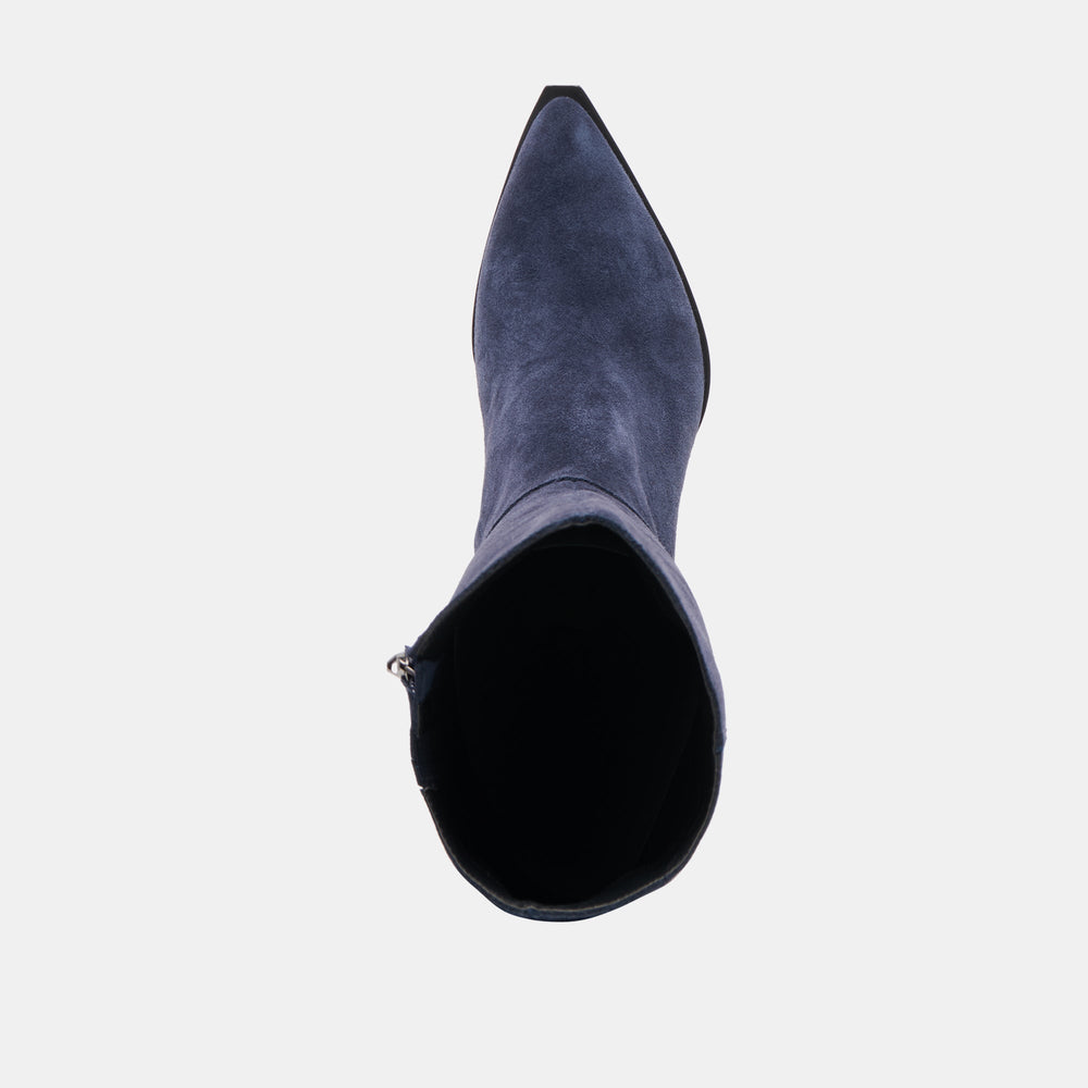 Auggie Navy Suede Wide Calf Boots / Dolce Vita