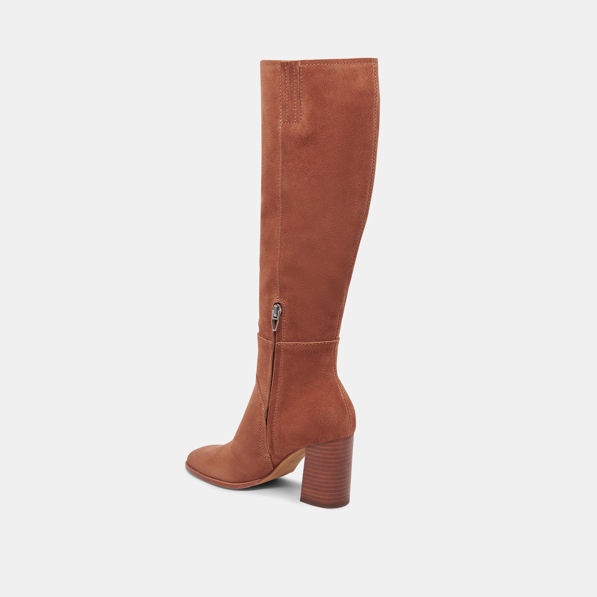 FYNN Wide Calf Boots DK Brown Suede | Brown Suede Knee-High Boots
 – Dolce Vita / Dolce Vita