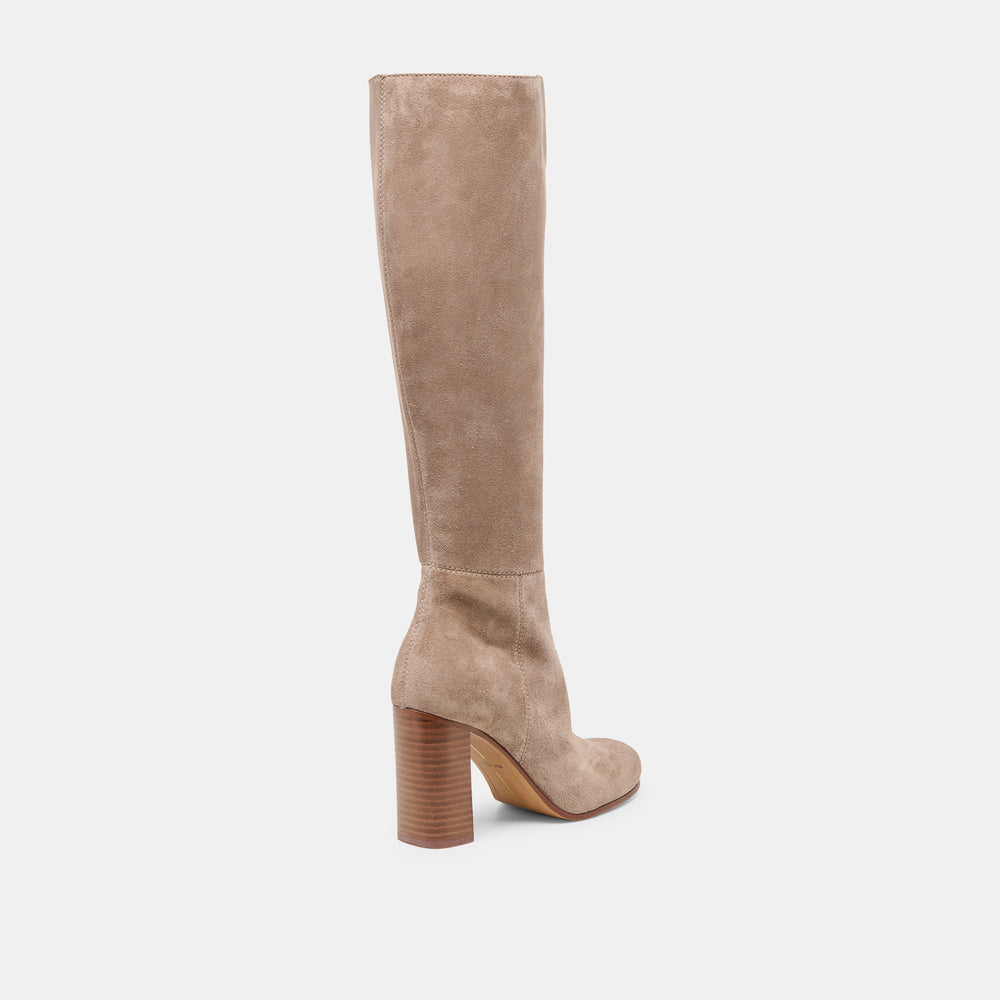 Hudsin Wide Calf Barley Suede Boots / Dolce Vita