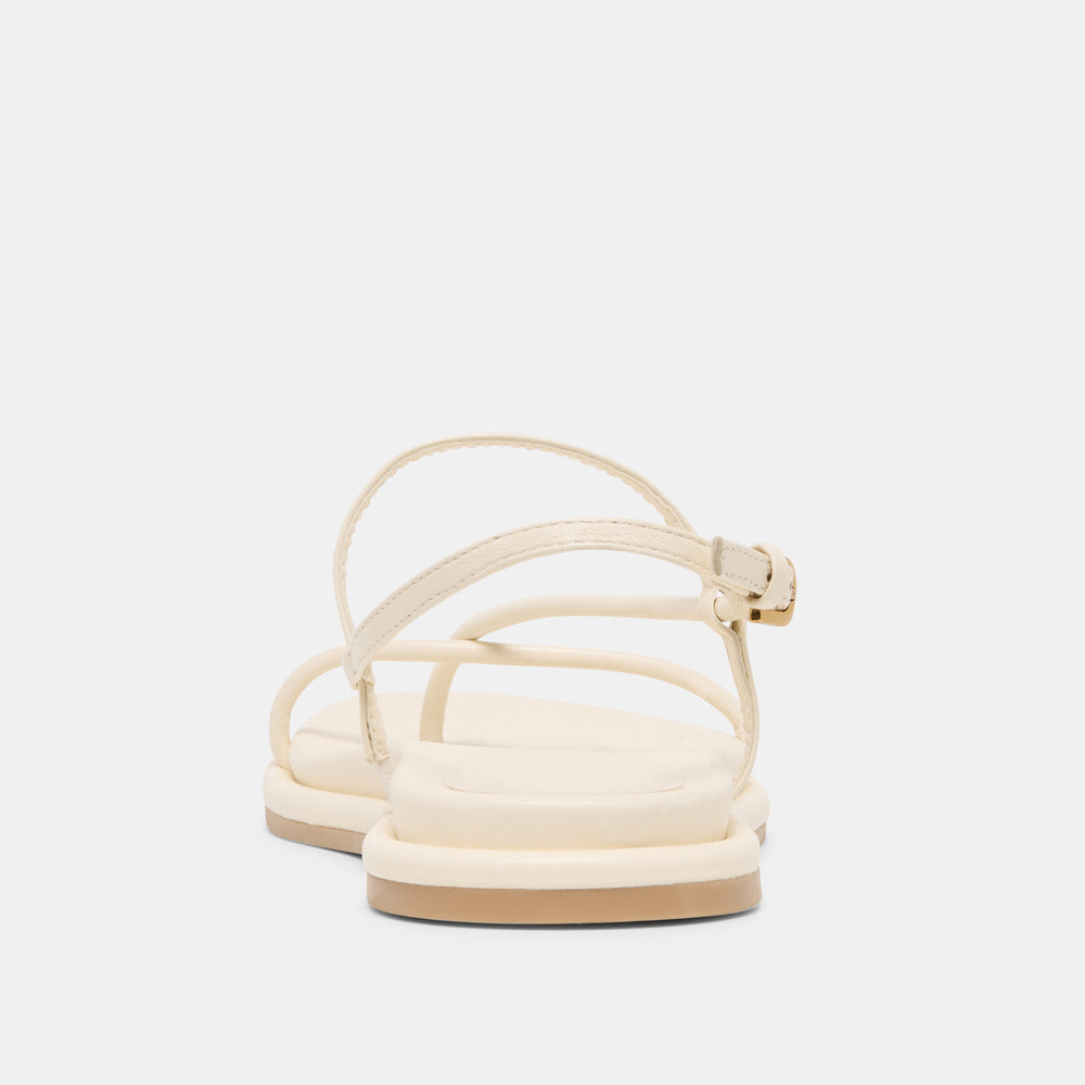 Dom Off White Leather Sandals / Dolce Vita