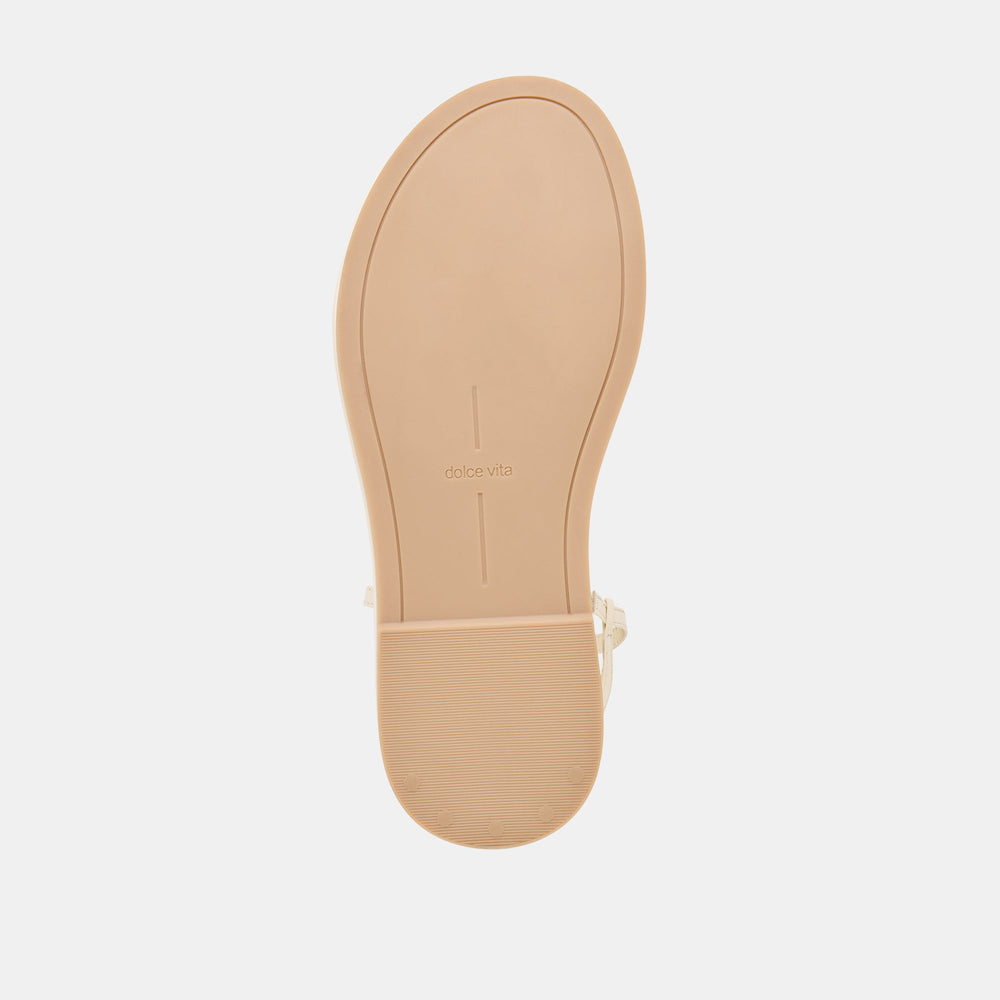 Dom Off White Leather Sandals / Dolce Vita