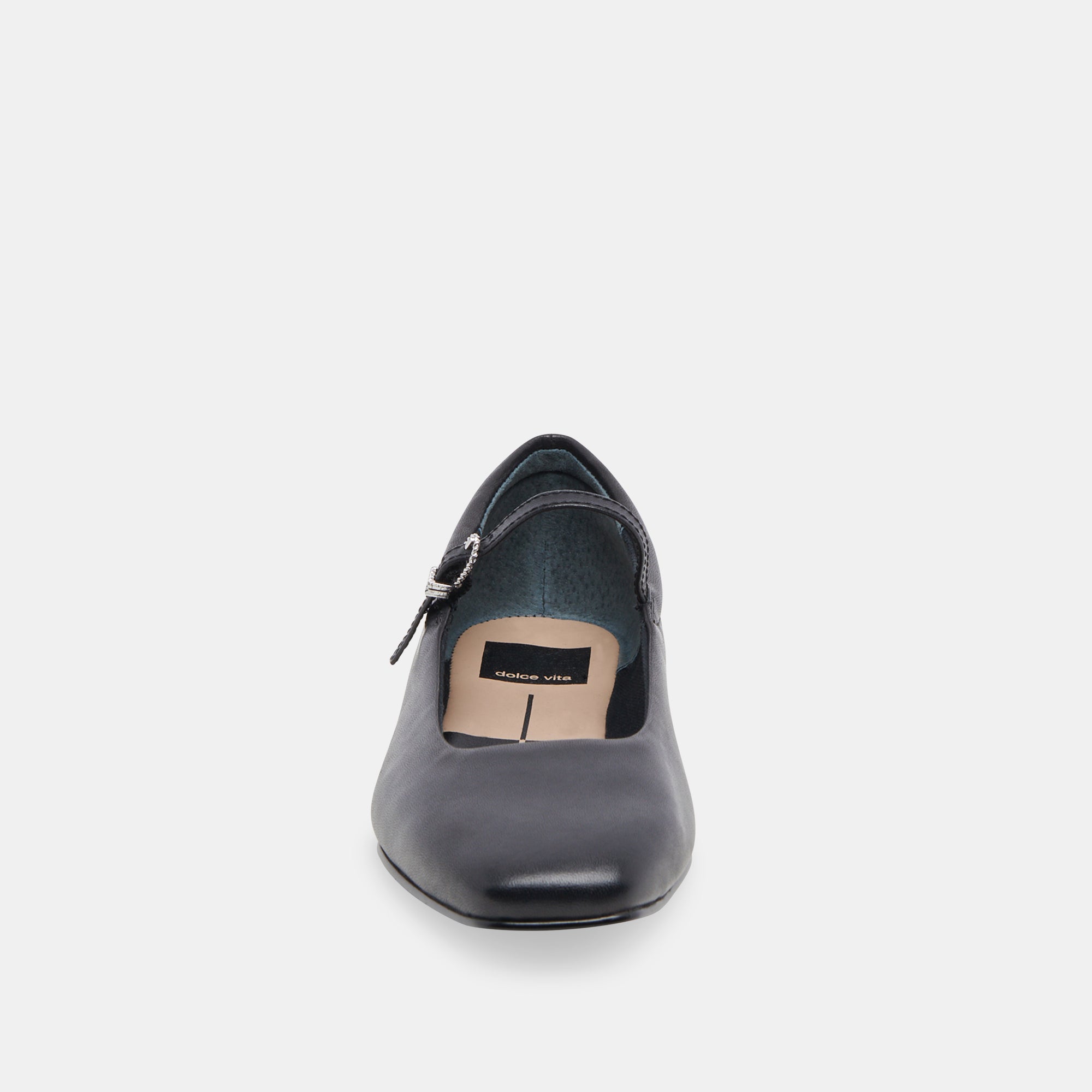 Reyes Black Leather Ballet Flats / Dolce Vita