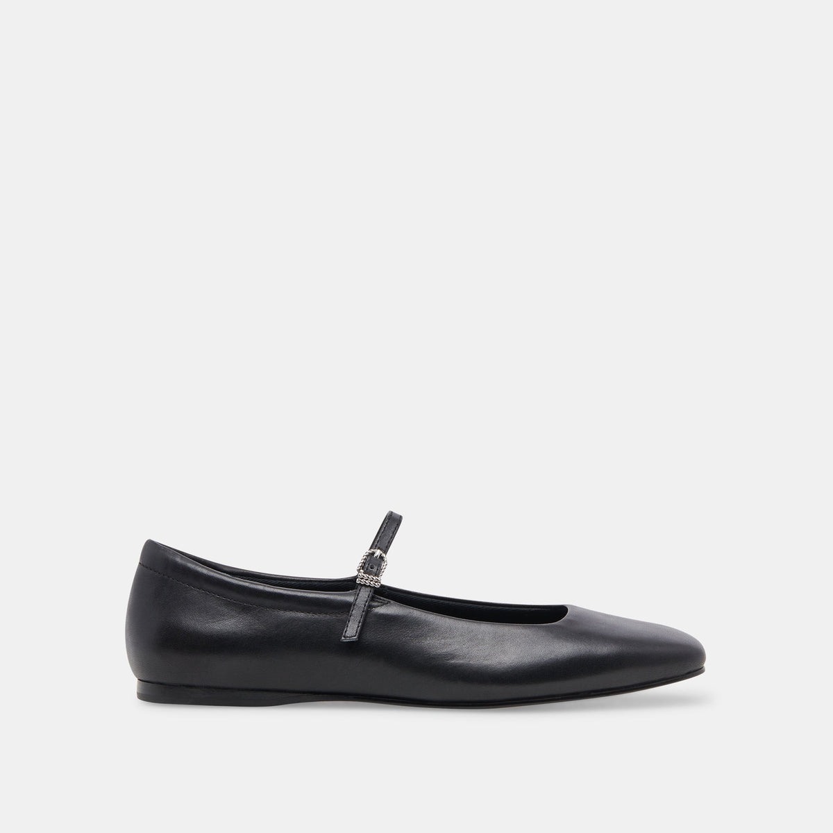 Reyes Black Leather Ballet Flats / Dolce Vita