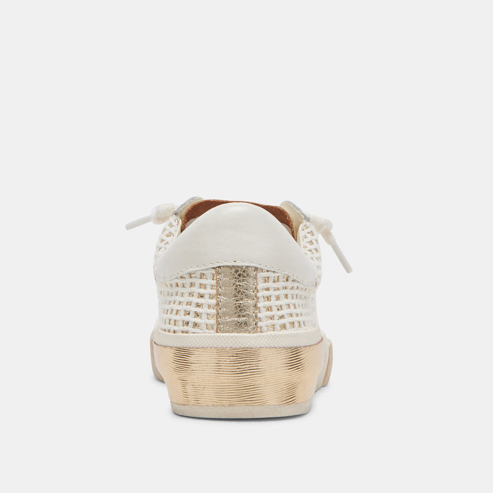 ZINA SNEAKERS BONE GOLD WOVEN
 – Dolce Vita / Dolce Vita