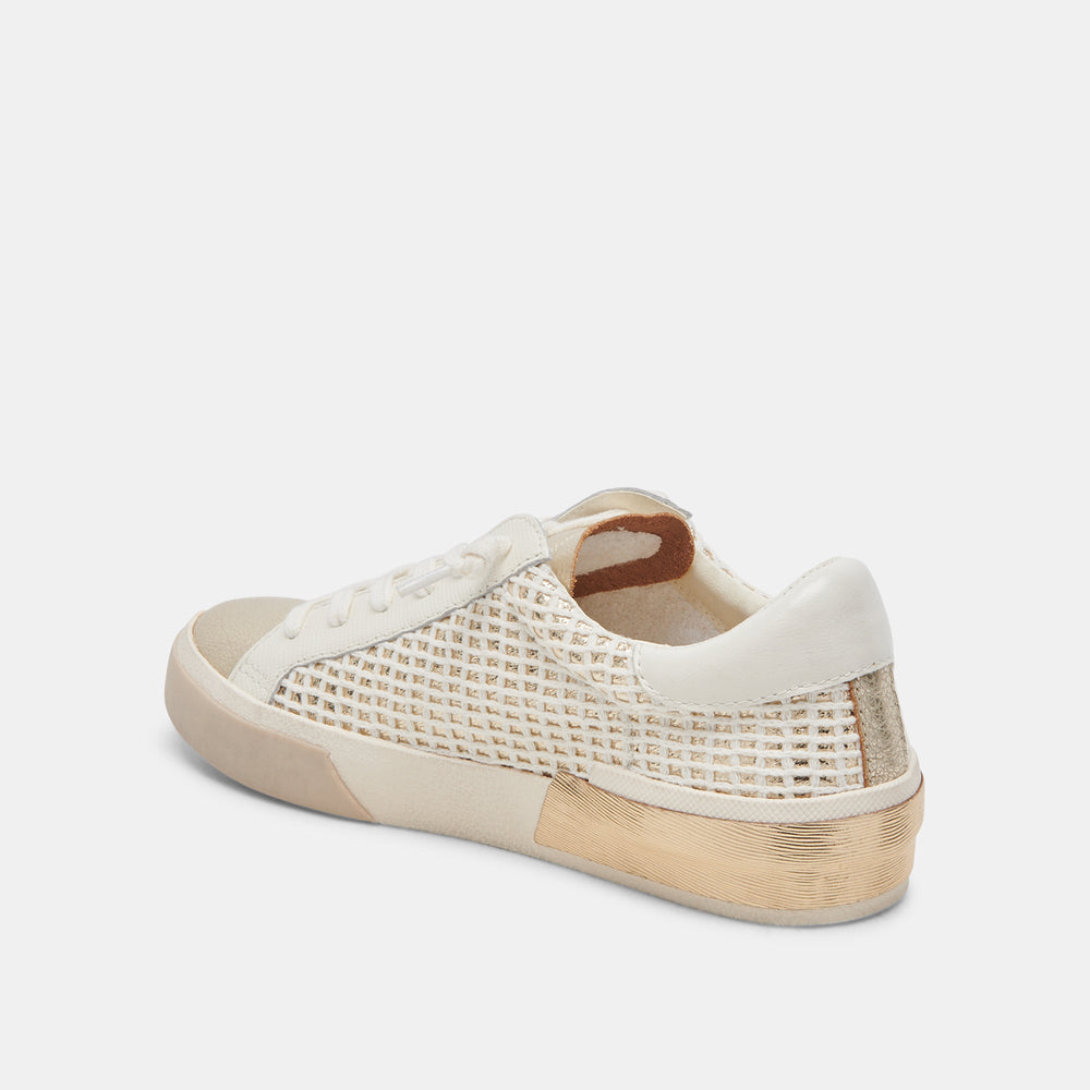 ZINA SNEAKERS BONE GOLD WOVEN
 – Dolce Vita / Dolce Vita