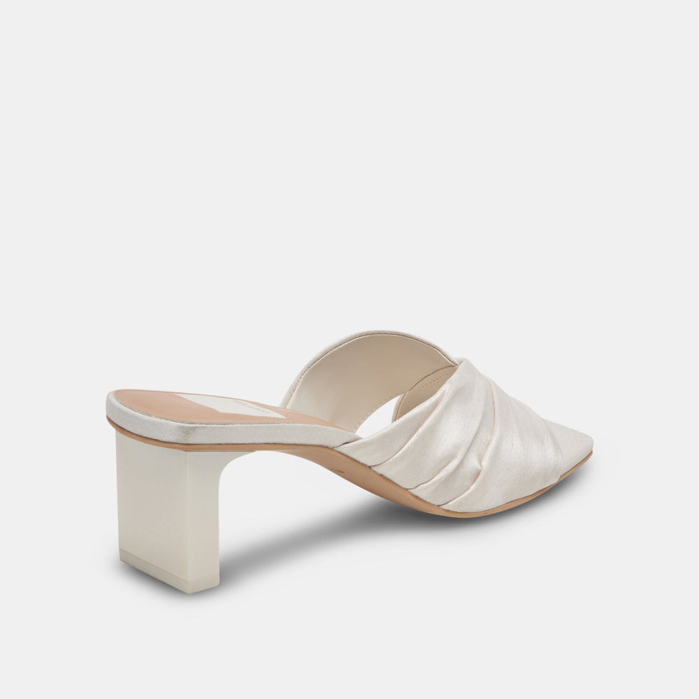 CARLAN HEELS OFF WHITE SILK
 – Dolce Vita / Dolce Vita