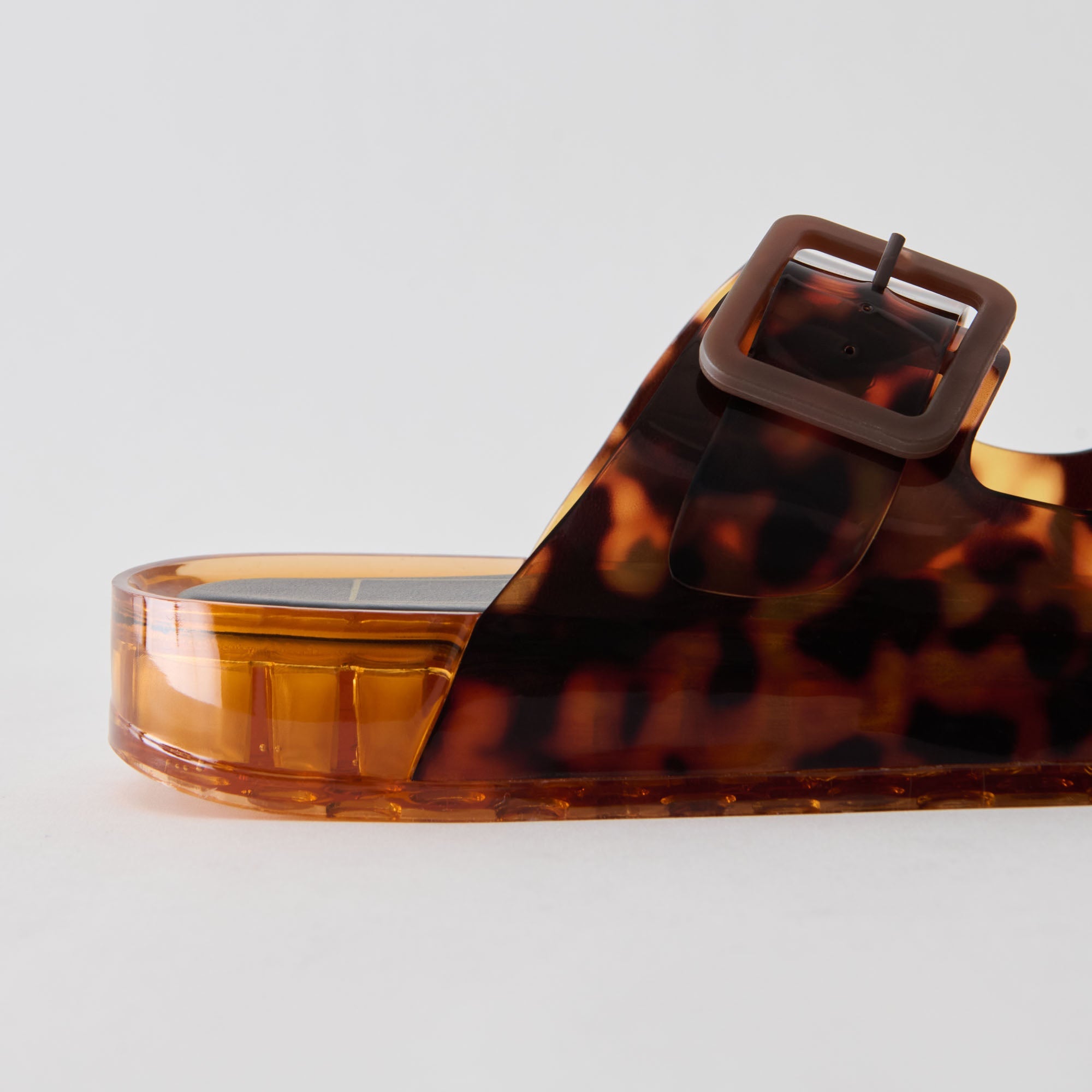Julio Tortoise Vinyl Sandals / Dolce Vita