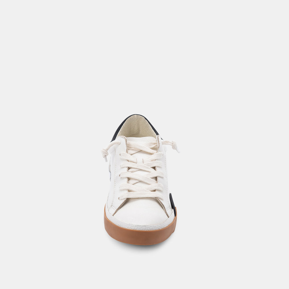 ZINA SNEAKERS WHITE BLACK LEATHER
 – Dolce Vita / Dolce Vita