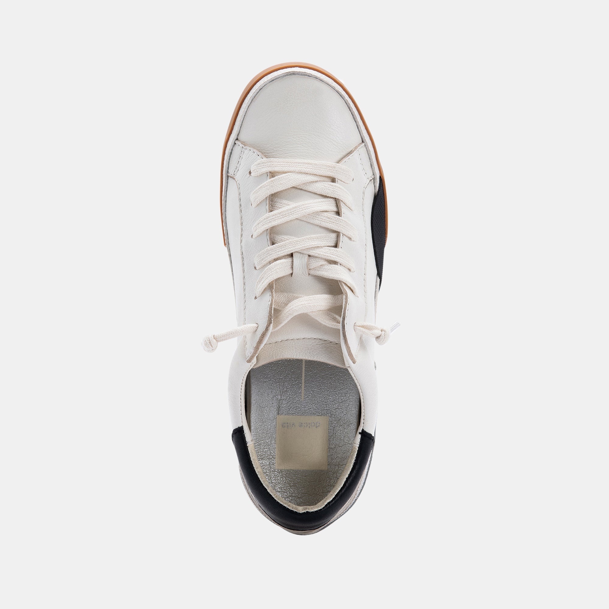 ZINA SNEAKERS WHITE BLACK LEATHER
 – Dolce Vita / Dolce Vita