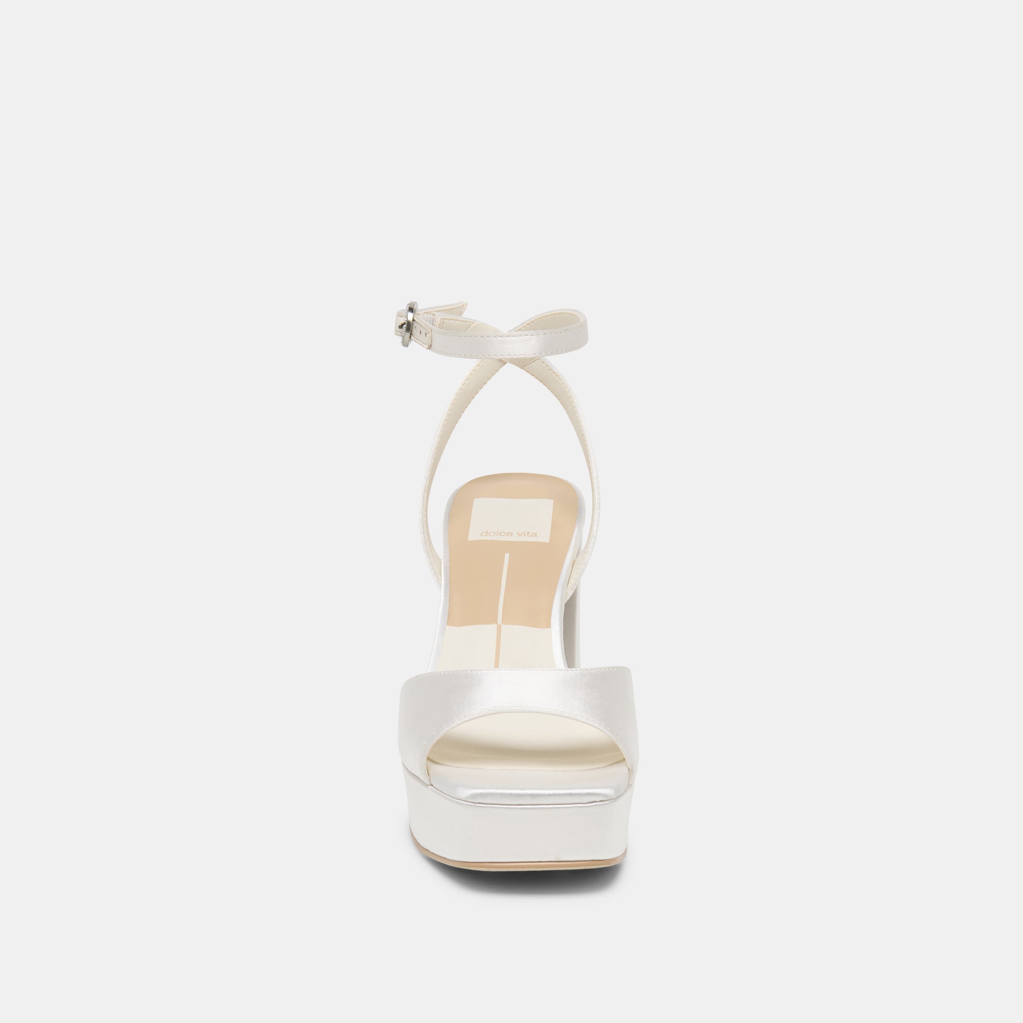 Felica White Satin Heels / Dolce Vita