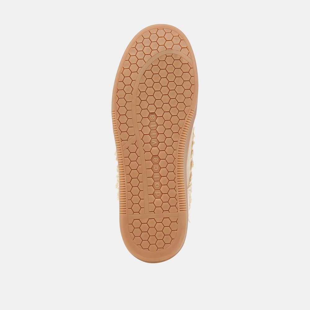Notice Lace Ivory Suede Sneakers / Dolce Vita