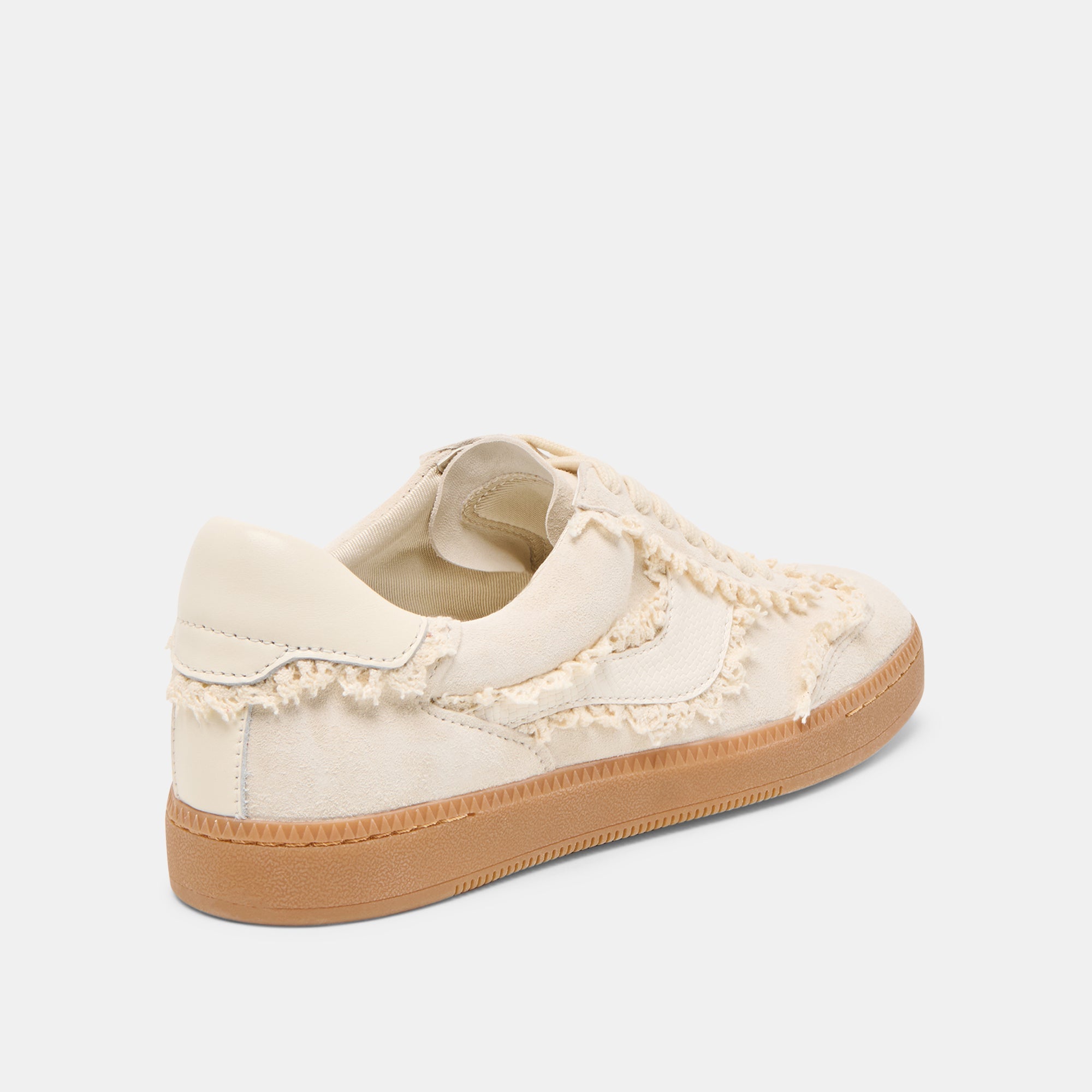 Notice Lace Ivory Suede Sneakers / Dolce Vita