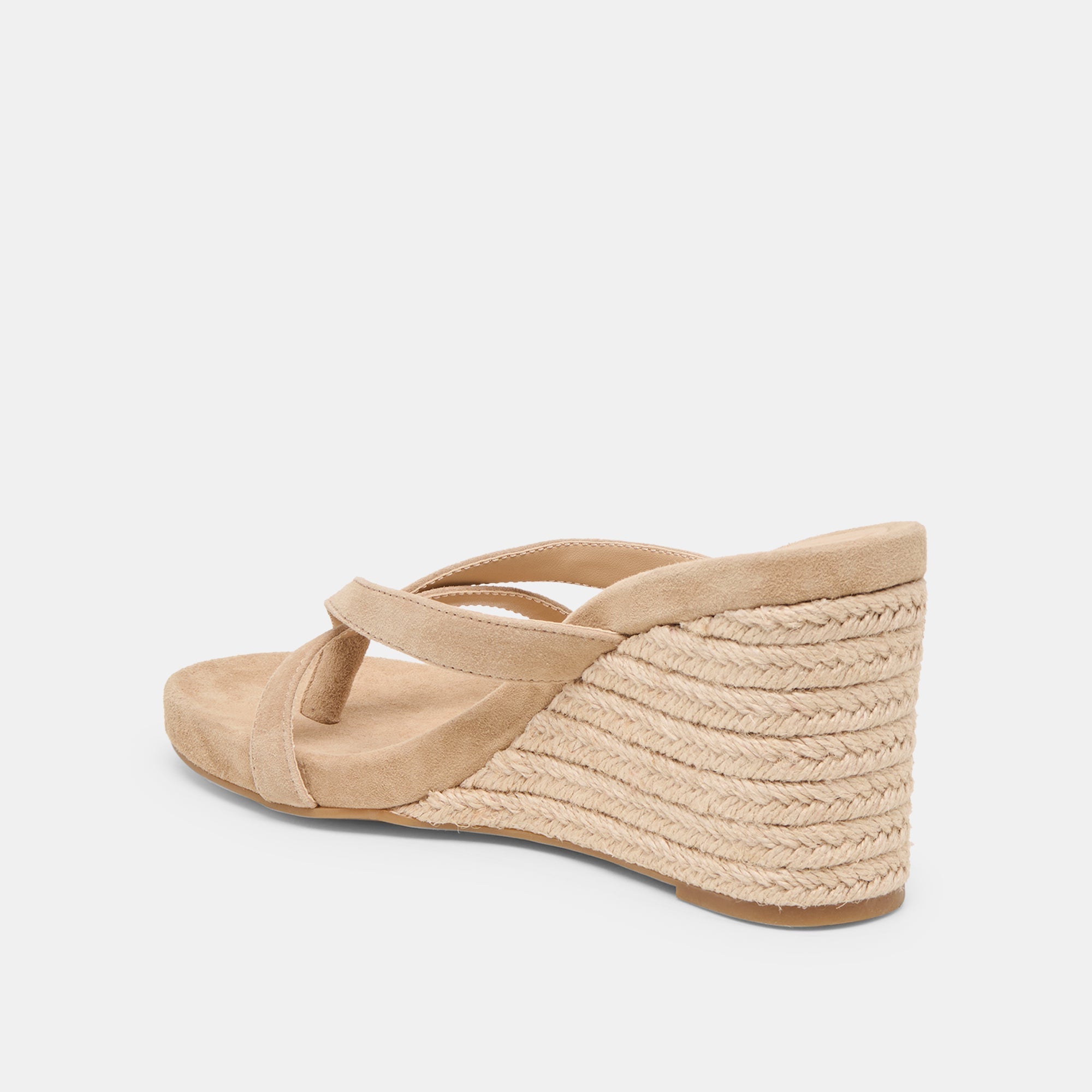 Helan Espadrille Camel Suede Wedges / Dolce Vita
