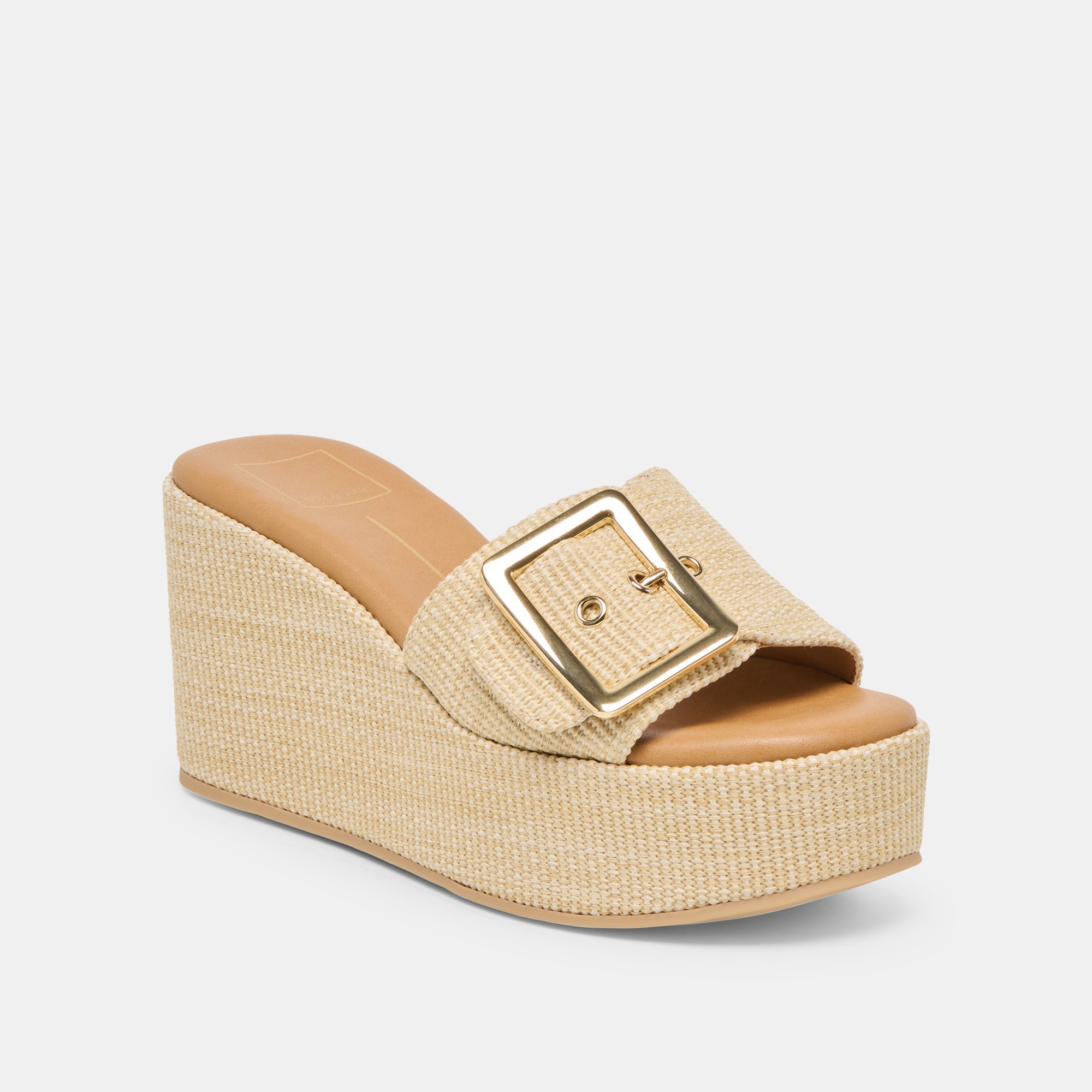 Jilian Lt Natural Raffia Wedges / Dolce Vita