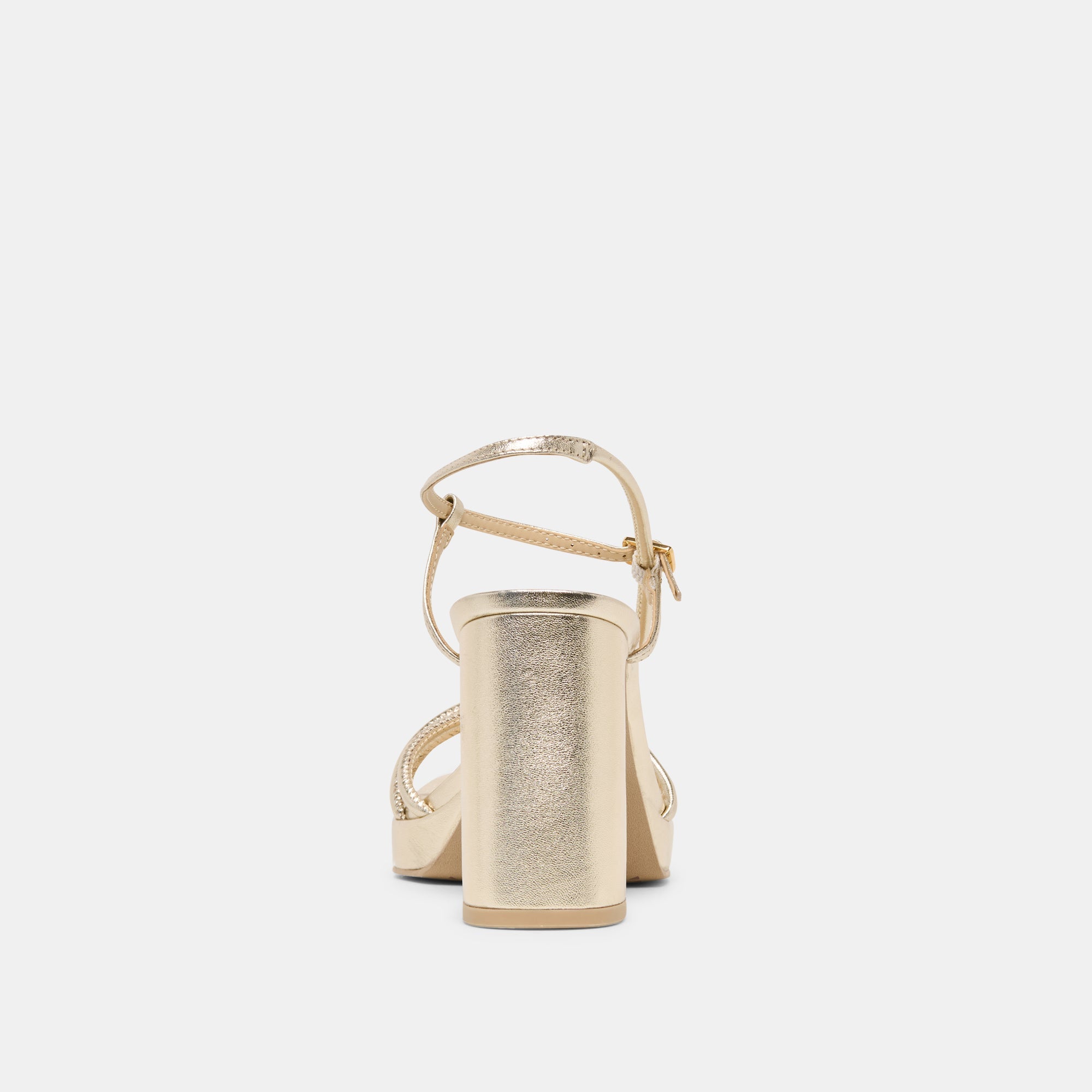 Odete Gold Leather Heels / Dolce Vita