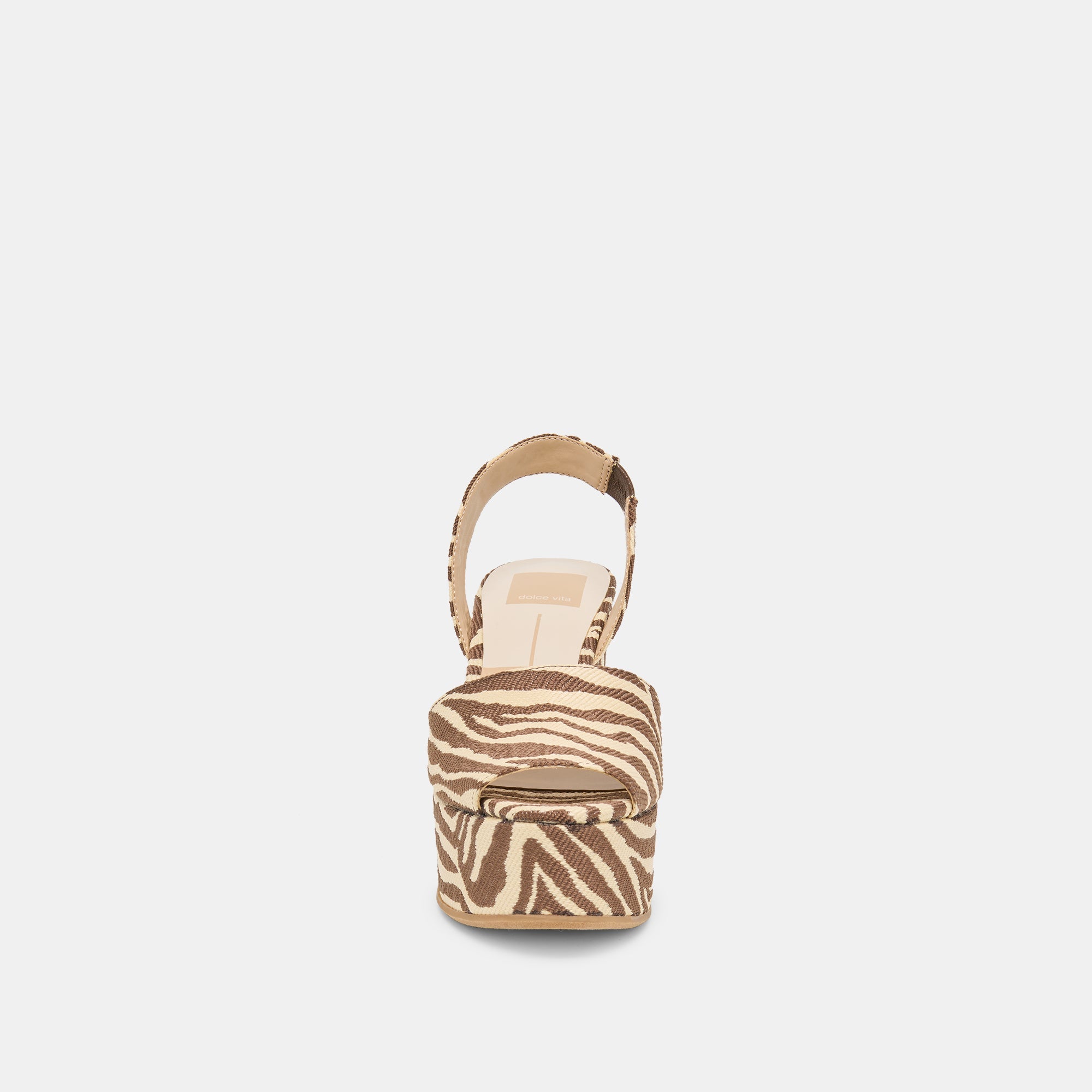 Akera Beige Zebra Raffia Wedges / Dolce Vita