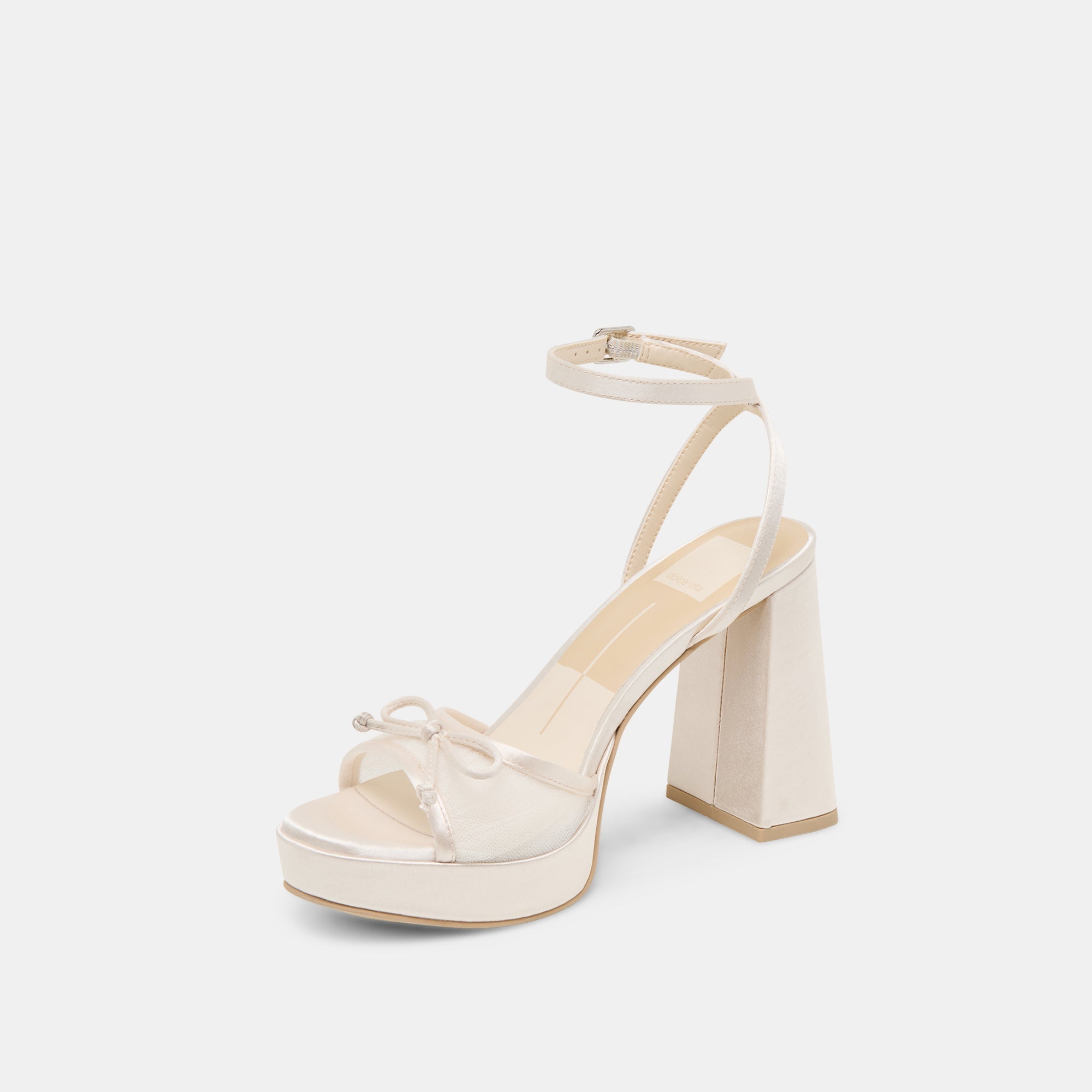 Pandor White Tulle Heels / Dolce Vita