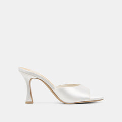 Rosha True White Satin Heels / Dolce Vita