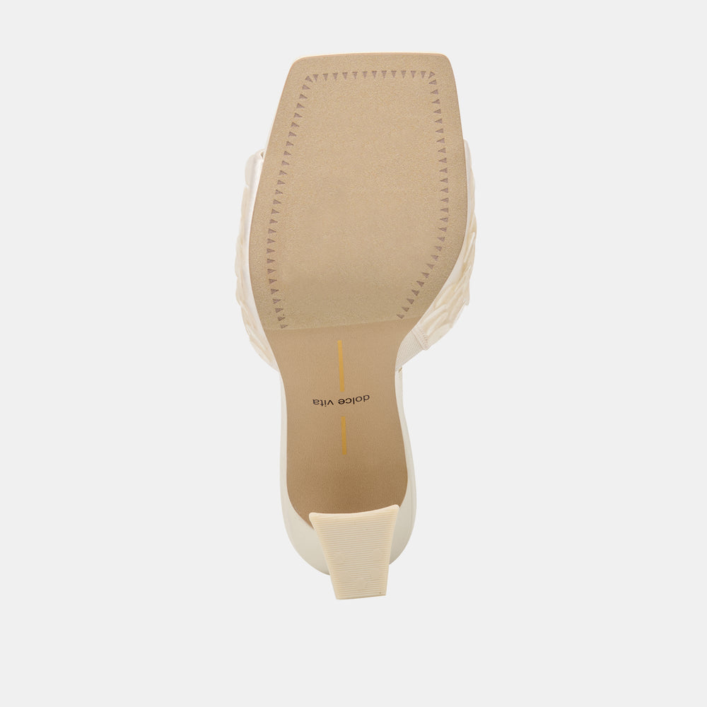 Nandy Confetti Ivory Sequin Heels / Dolce Vita