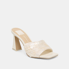 Nandy Confetti Ivory Sequin Heels / Dolce Vita